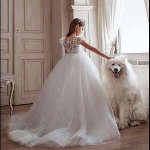 Beautiful flower girl or communion dress